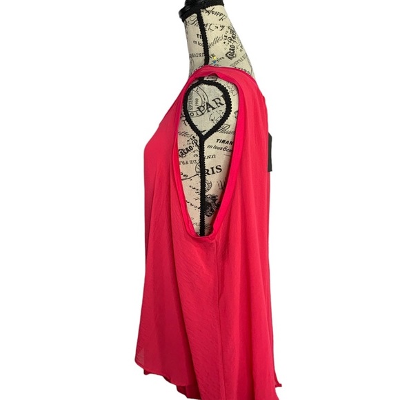 Cameo Appearance Blouse Double Layered Pink Tank Top 100% Rayon women’s 3X NEW - Picture 7 of 12